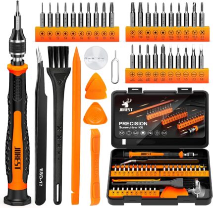 JOREST 40Pcs Small Precision Screwdriver Set (S2 Steel), Magnetic Screwdriver Set with Torx T5 T6 T8, Mini Repair Tool Kit for Macbook, Computer, Laptop, iPhone, PS4 PS5, Xbox, Switch, Glasses, Watch
